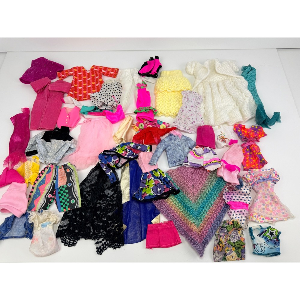 Vintage Barbie Doll Clothes Lot Genuine Mattel & Handmade 80s 90s Outfit - BZ